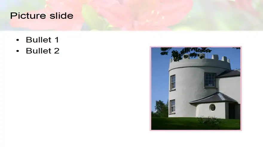 Red Flower PowerPoint Template
