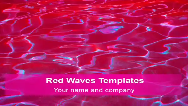 Red Wave Slide for PowerPoint