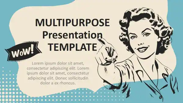 Retro Ad Template for PowerPoint and Google Slides
