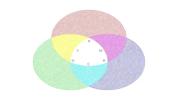 RGB Template with Concentric Circles