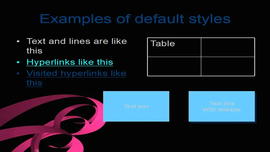 Ribbons Template