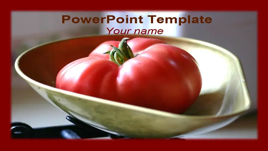 Ripe Tomato PowerPoint Template