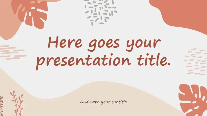 Rita, organic shapes free presentation template.