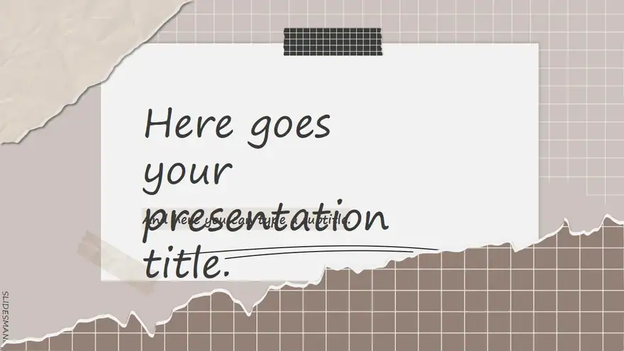 Scrap paper notes, cute presentation template.