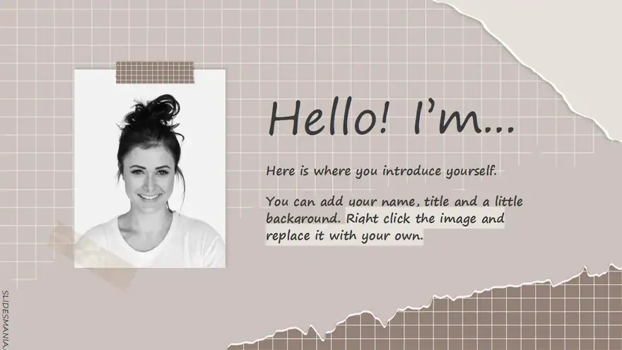Scrap paper notes, cute presentation template.