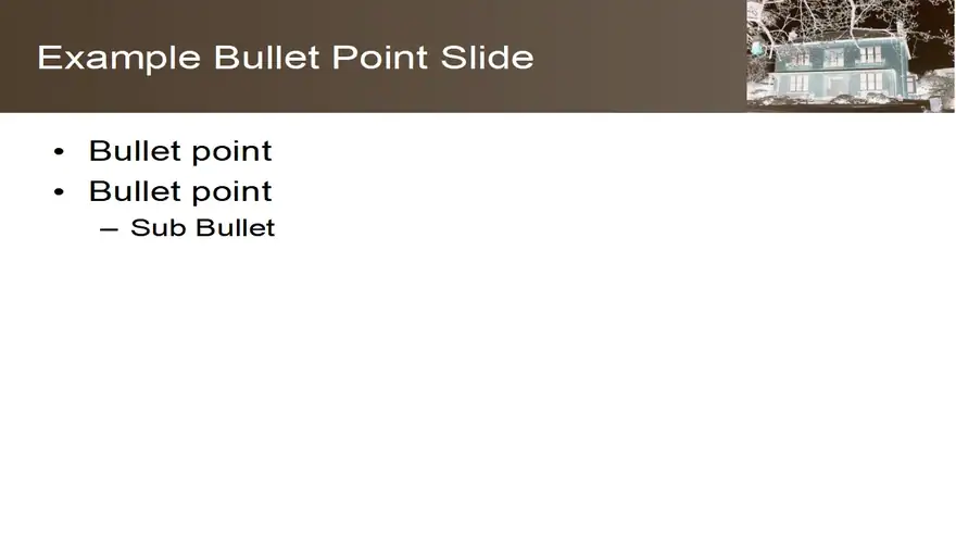 Sepia House Background PowerPoint Template