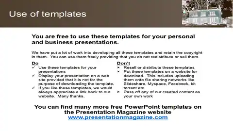 Sepia House Background PowerPoint Template