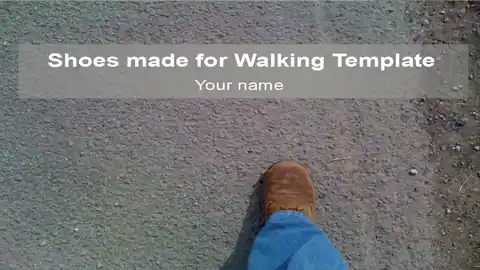 Shoes Made for Walking Template