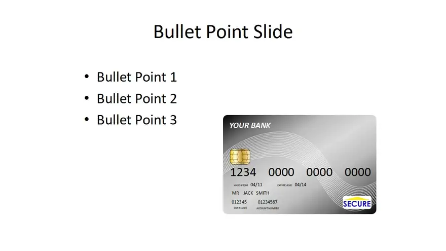 Silver Credit Card Template
