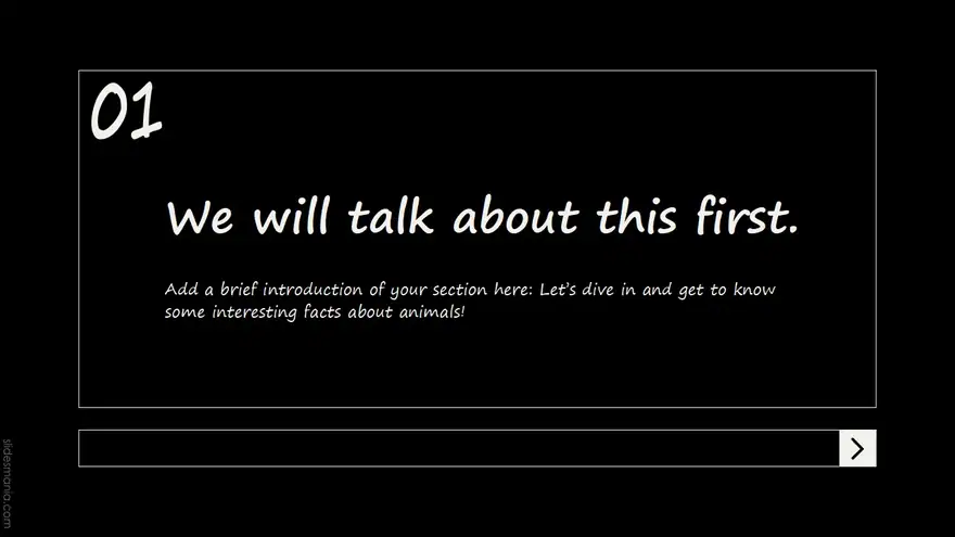 Simple and Formal Black & White free presentation template.