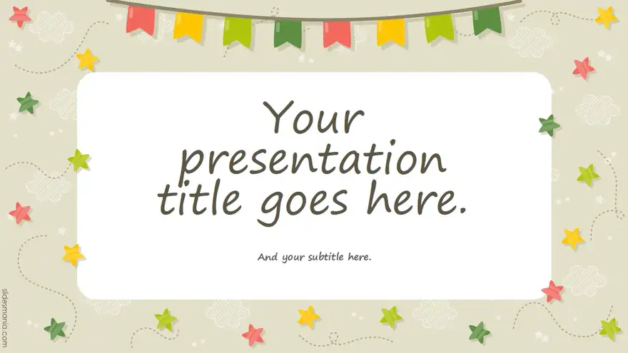 Simply Joyful free slides and ppt template.