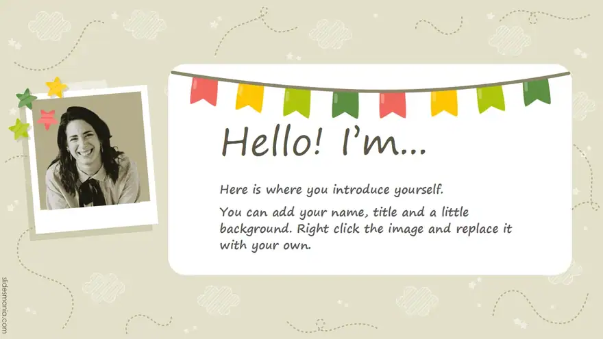 Simply Joyful free slides and ppt template.