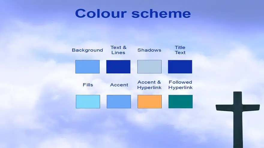 Sky and Cross Template