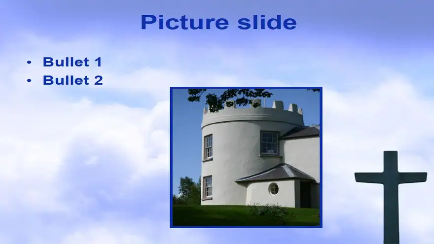 Sky and Cross Template