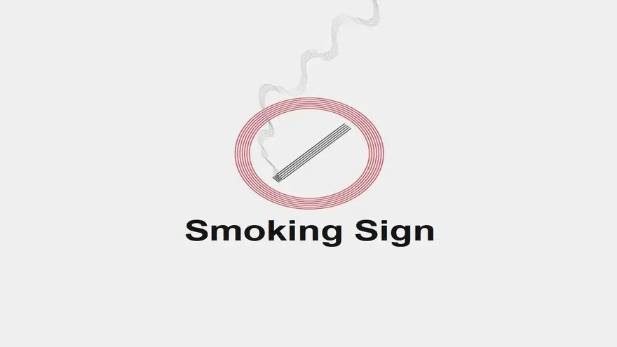 Smoking Sign PowerPoint Template