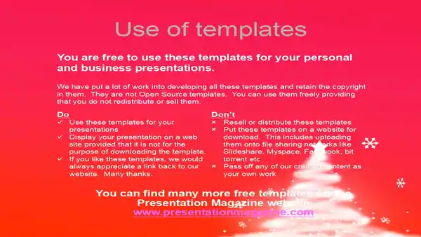 Snow Christmas Tree Template
