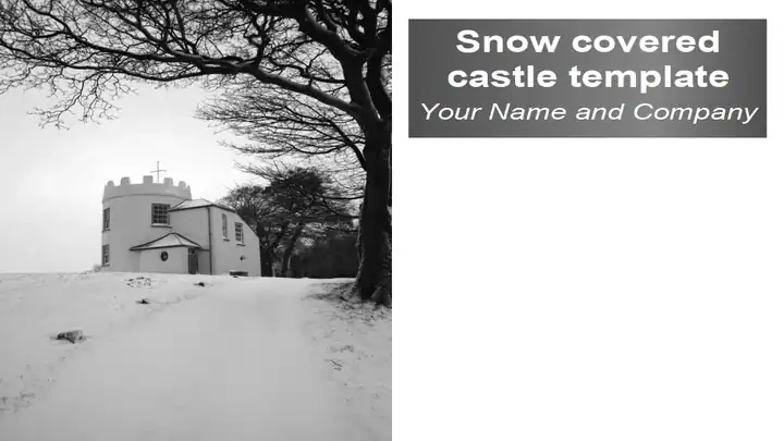 Snow-Covered Castle Template