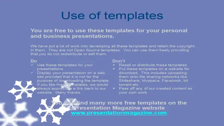 Snowflakes Template