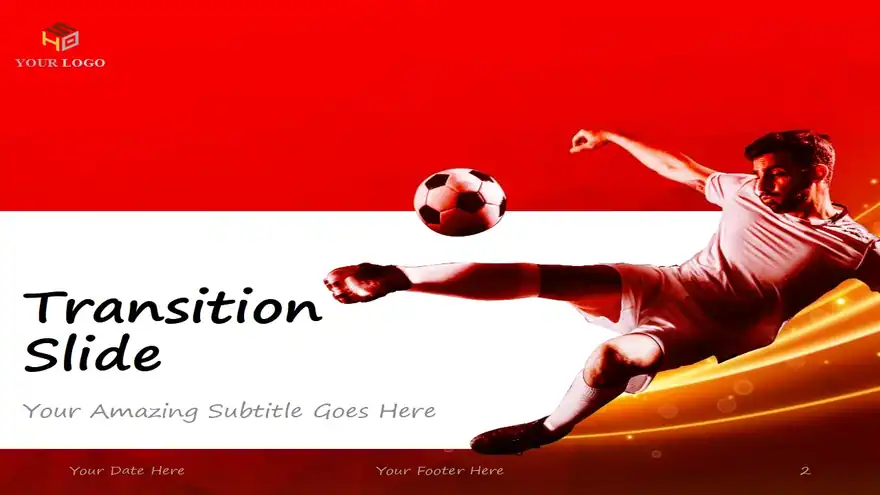 Soccer – Modern PowerPoint Template (Red version)