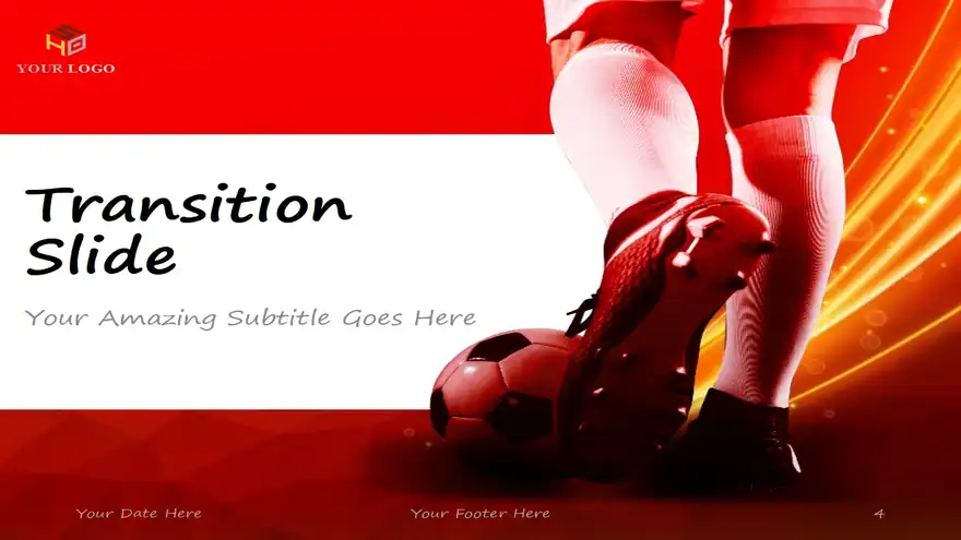 Soccer – Modern PowerPoint Template (Red version)