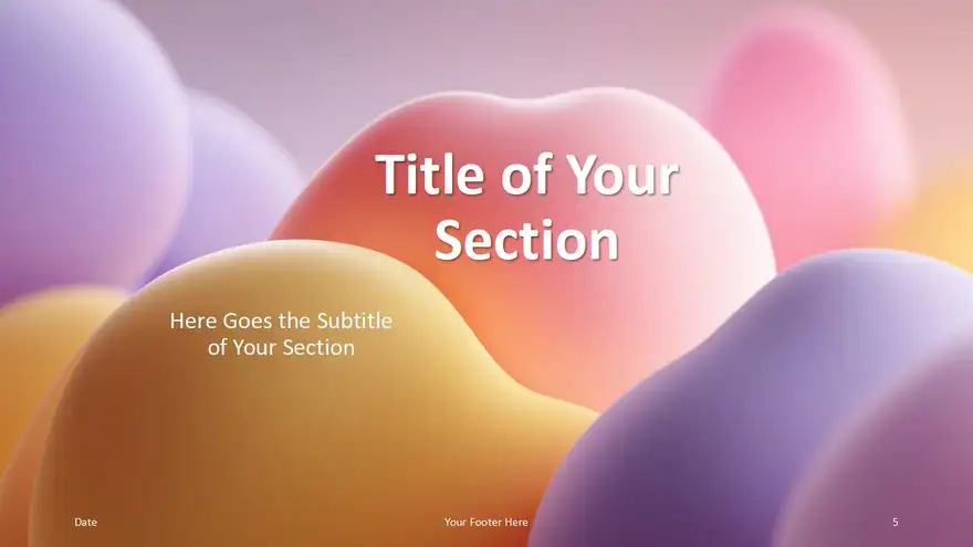 Soft Dreamy Bubbles Template