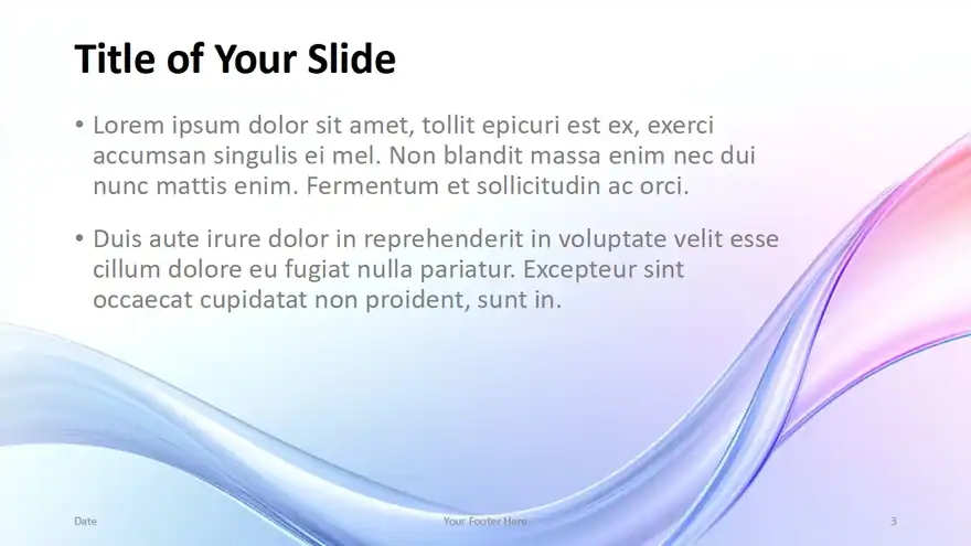 Soft Waves Template