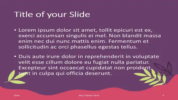 Sorbet Leaves Template for PowerPoint and Google Slides