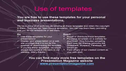 Sparks and Lights PowerPoint Template