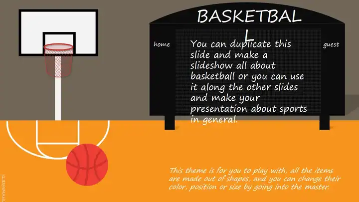 Sports Free Presentation Template for Google Slides or PowerPoint