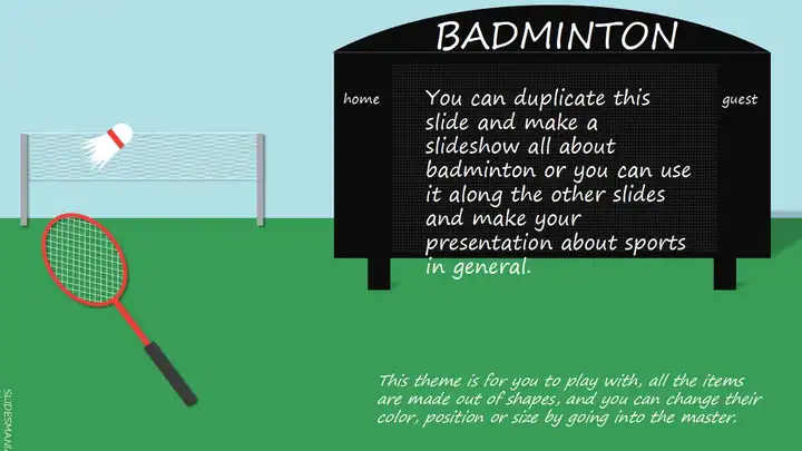 Sports Free Presentation Template for Google Slides or PowerPoint