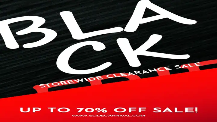 Storewide Clearance Sale Black Friday Flyer