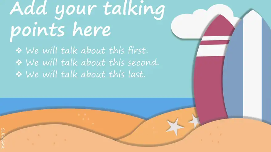 Summer Free Presentation Template for Google Slides or PowerPoint