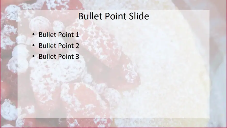 Summer Fruit Cake PowerPoint
