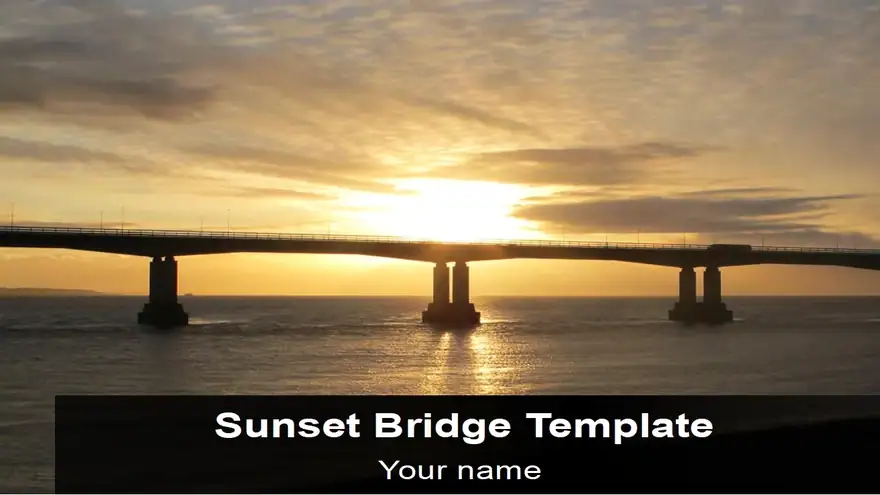Sunset Bridge PowerPoint