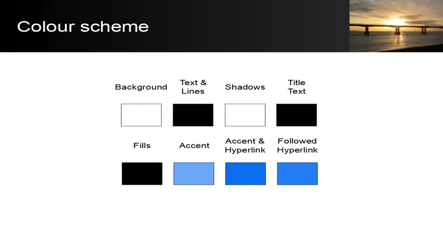 Sunset Bridge PowerPoint