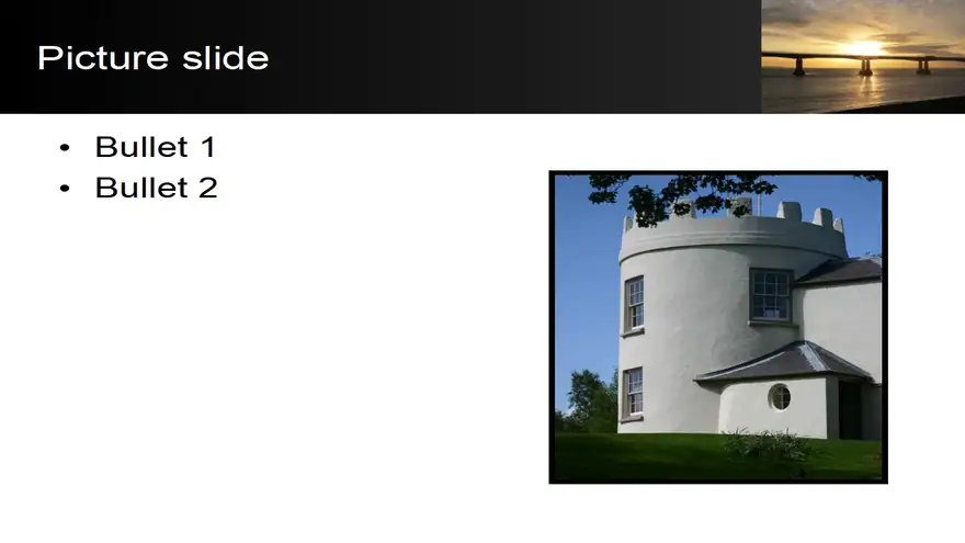 Sunset Bridge PowerPoint