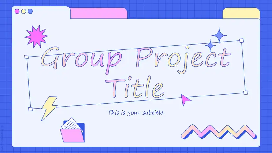 Synergy, free template for group projects and presentations.