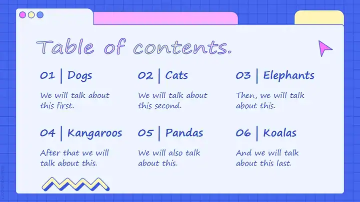 Synergy, free template for group projects and presentations.