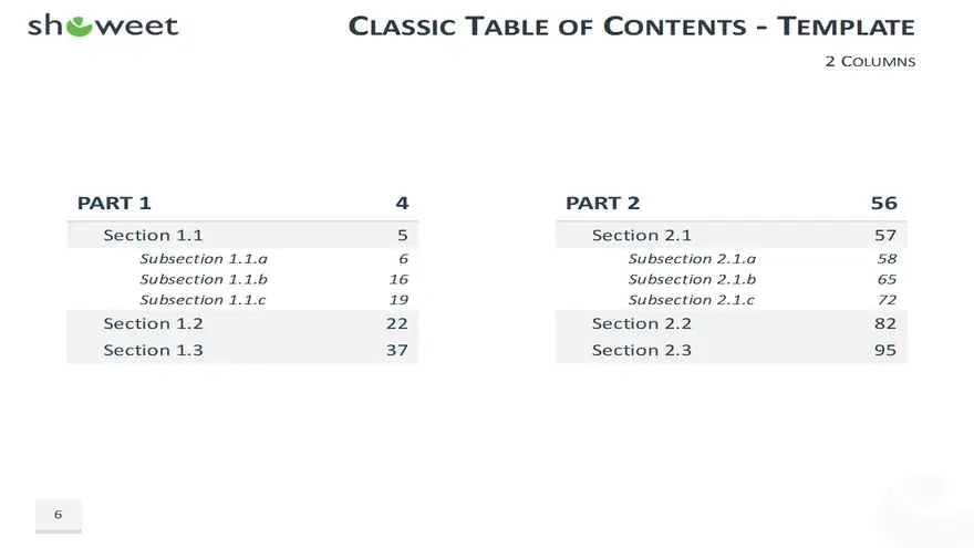 Table of Content Templates for PowerPoint and Keynote