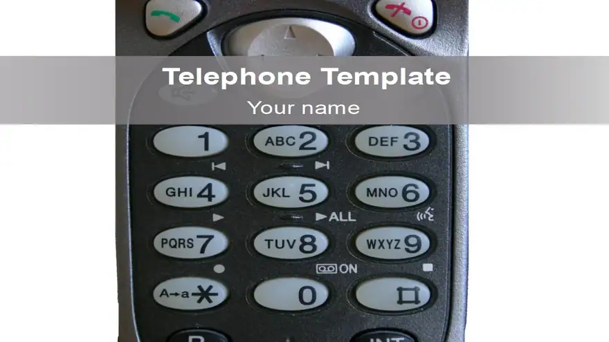 Telephone PowerPoint Template