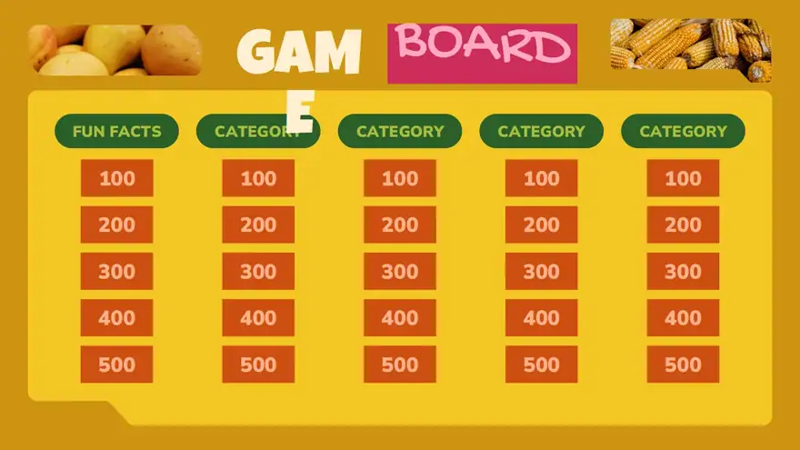 The Nutrition Game Slides