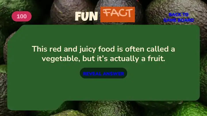 The Nutrition Game Slides
