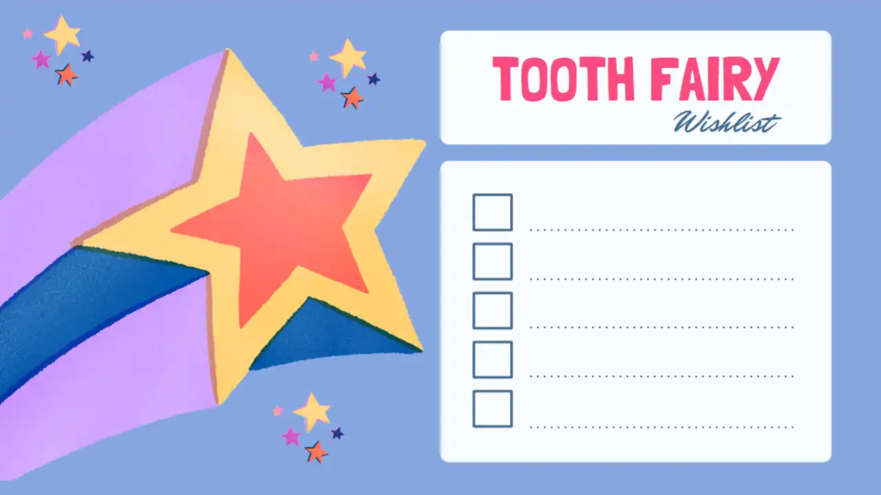 Tooth Fairy Wish List for Kids Slides
