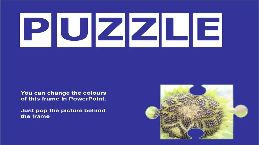 Transparent Puzzle Piece Template