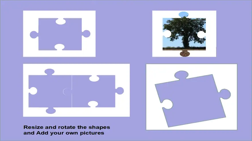 Transparent Puzzle Piece Template
