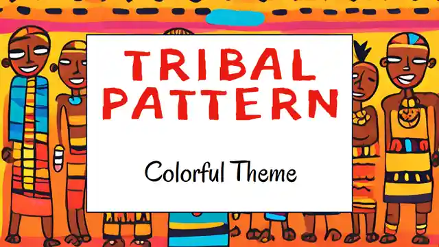 Tribal Colorful Pattern Theme Slides
