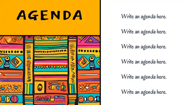 Tribal Colorful Pattern Theme Slides