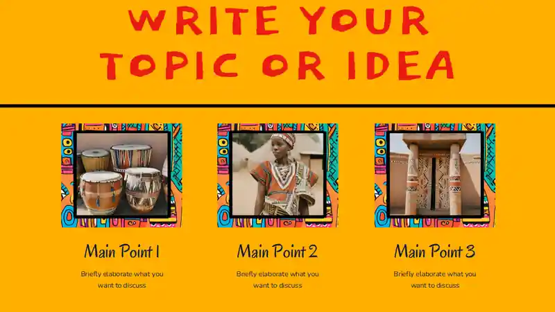 Tribal Colorful Pattern Theme Slides