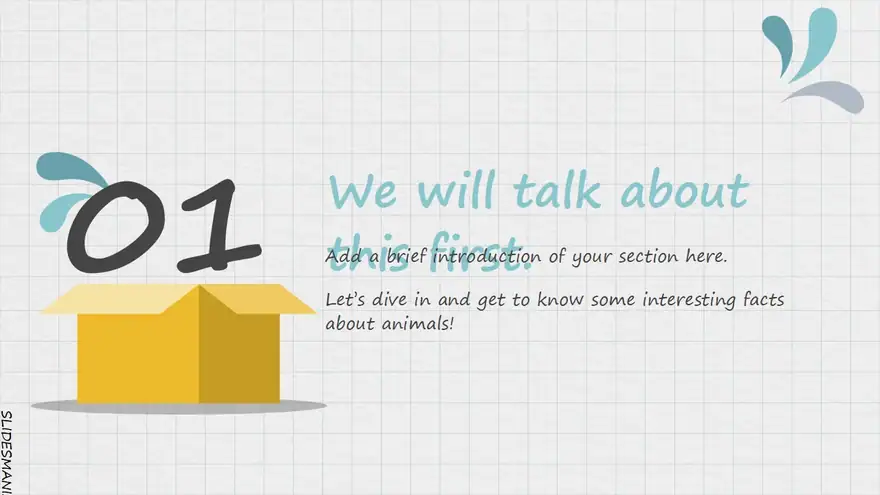 Unbox your ideas presentation template.