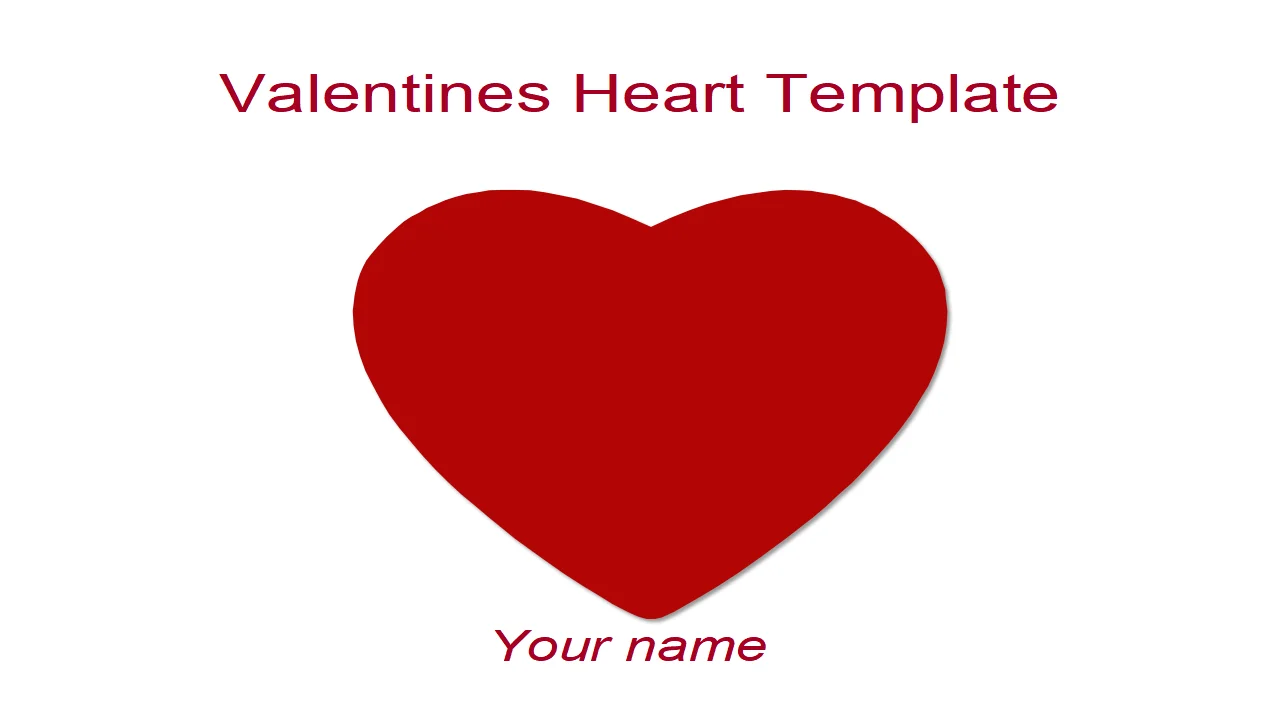 Valentine’s Heart PowerPoint Template